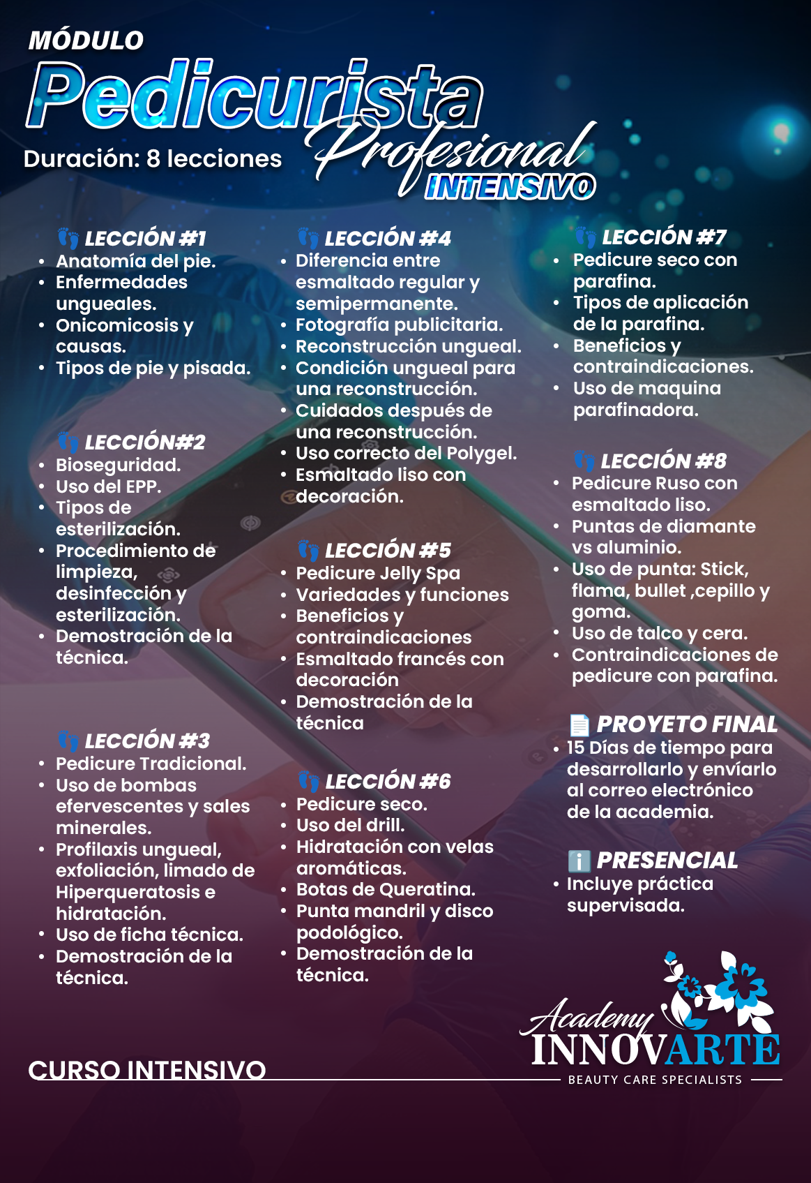 Pedicurista Profesional Intensivo
