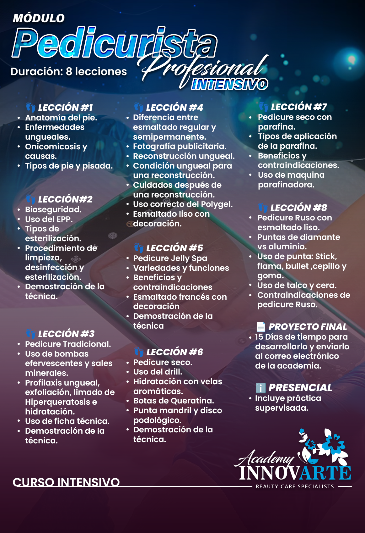 Pedicurista Profesional Intensivo